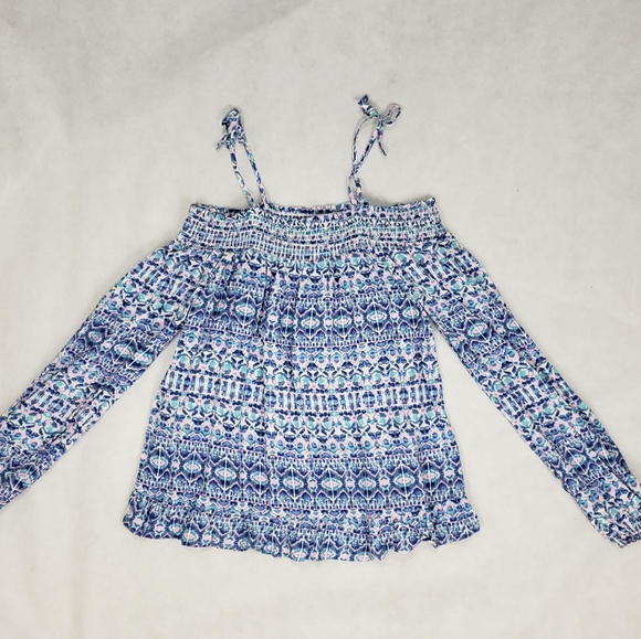 Epic Threads Big Girls Peasent Off shoulder Top L - Picture 4 of 11